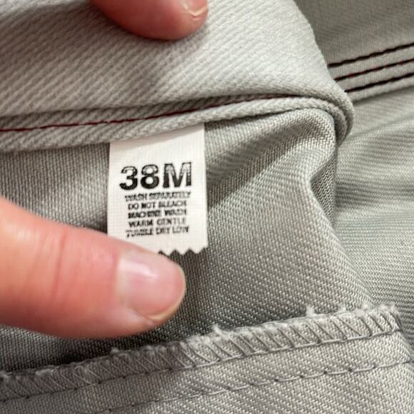 Men's Red Snap Vintage Deadstock 1970s Light Washed Disco Jeans Size 38 - Picture 4 of 6